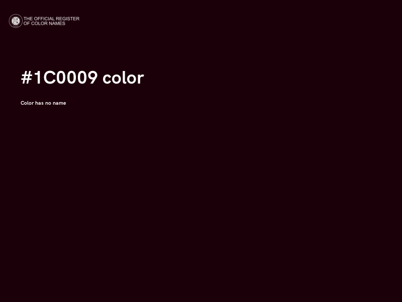 #1C0009 color image