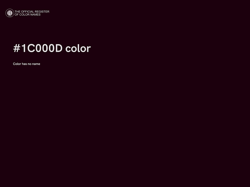 #1C000D color image