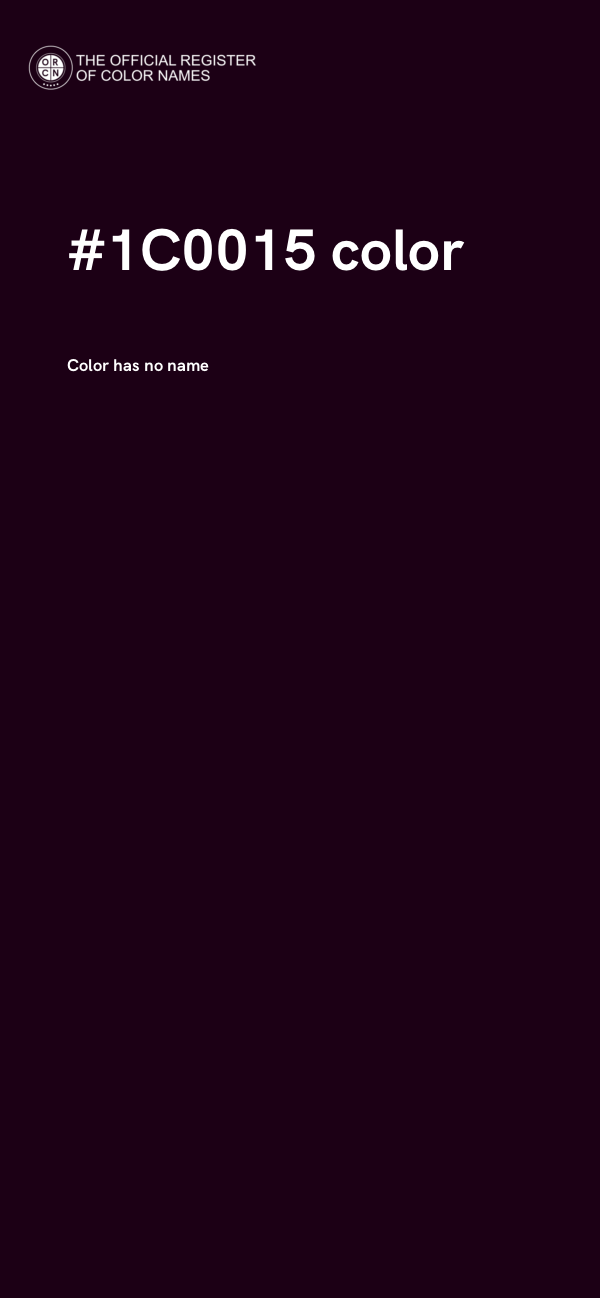 #1C0015 color image