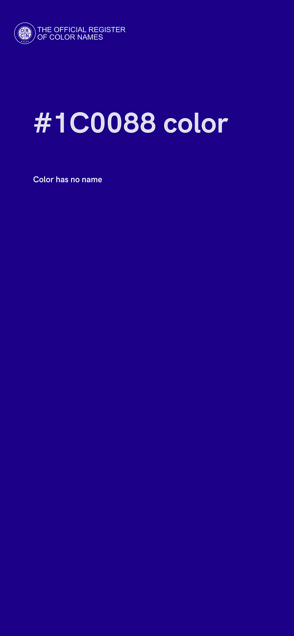 #1C0088 color image