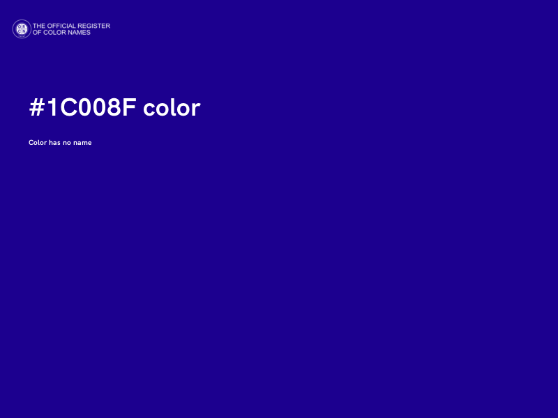 #1C008F color image