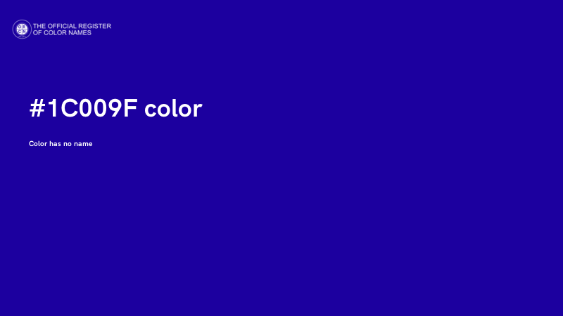 #1C009F color image
