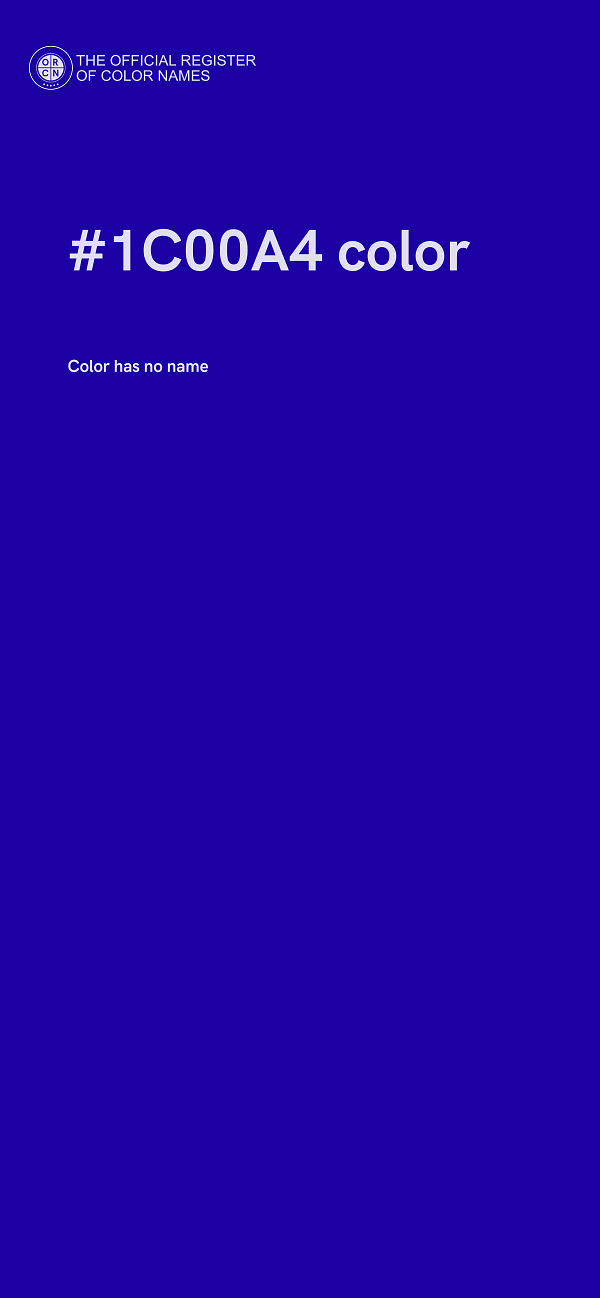 #1C00A4 color image