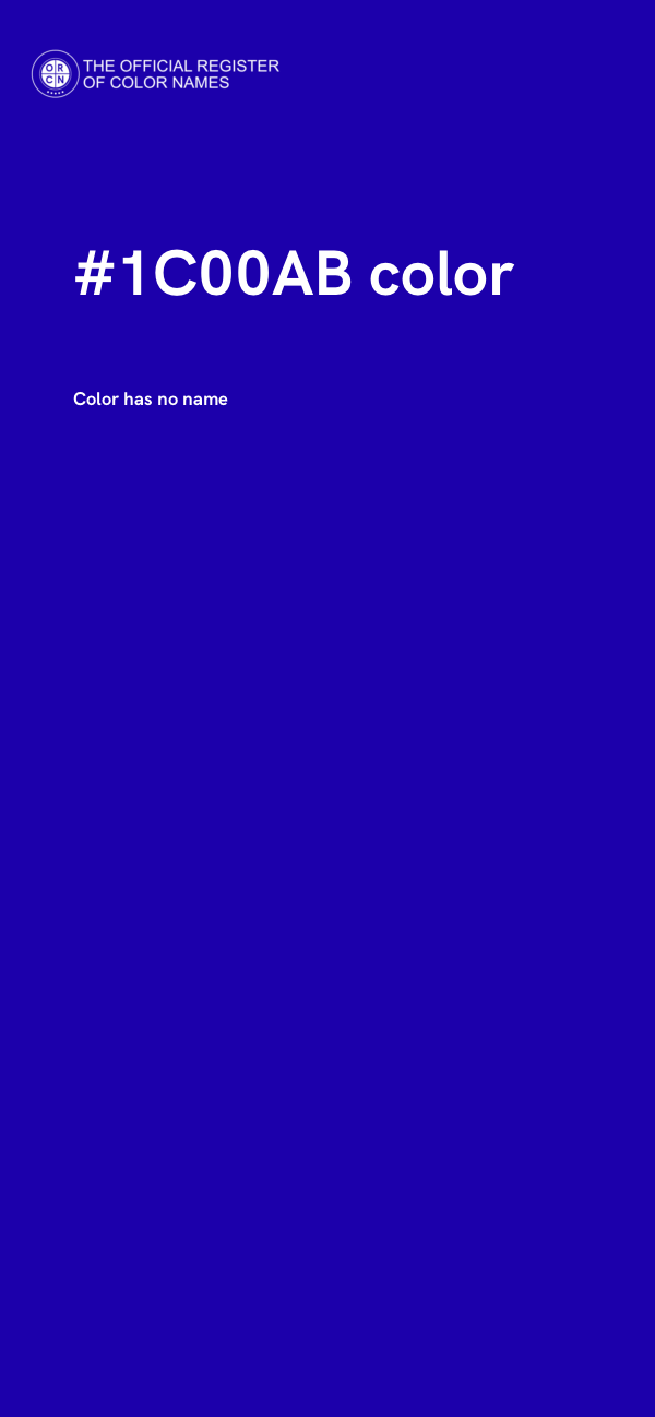 #1C00AB color image