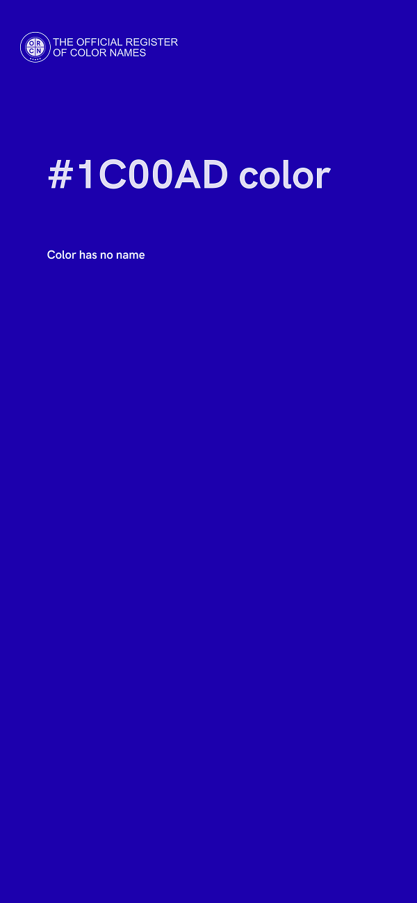 #1C00AD color image