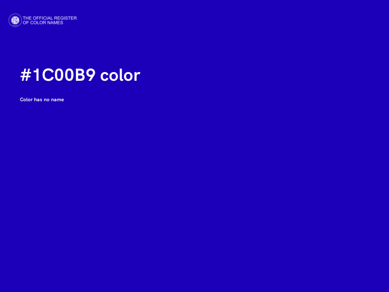 #1C00B9 color image