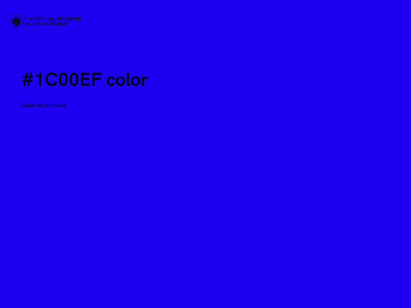 #1C00EF color image