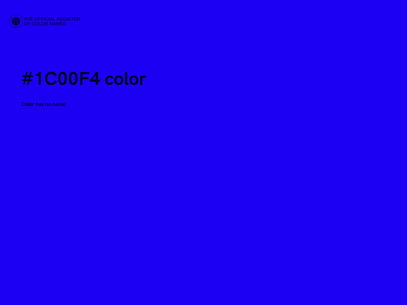 #1C00F4 color image