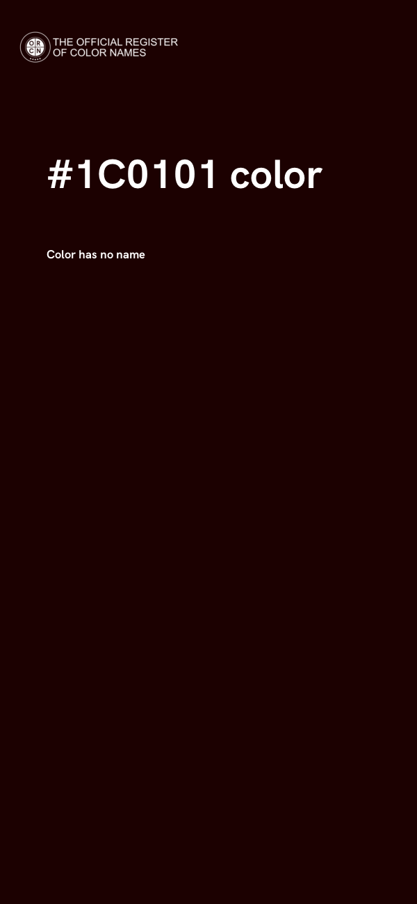 #1C0101 color image