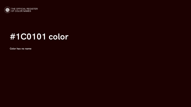 #1C0101 color image