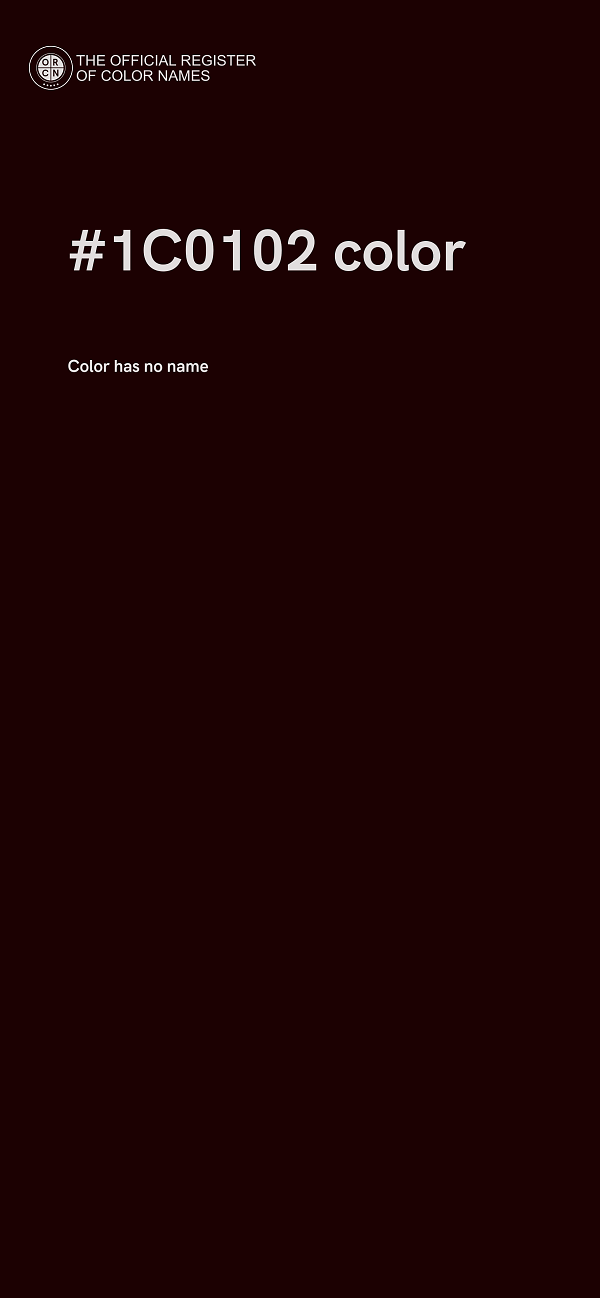 #1C0102 color image