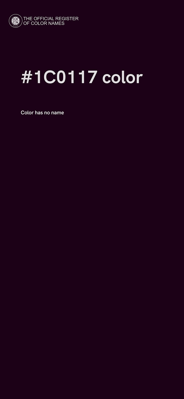 #1C0117 color image