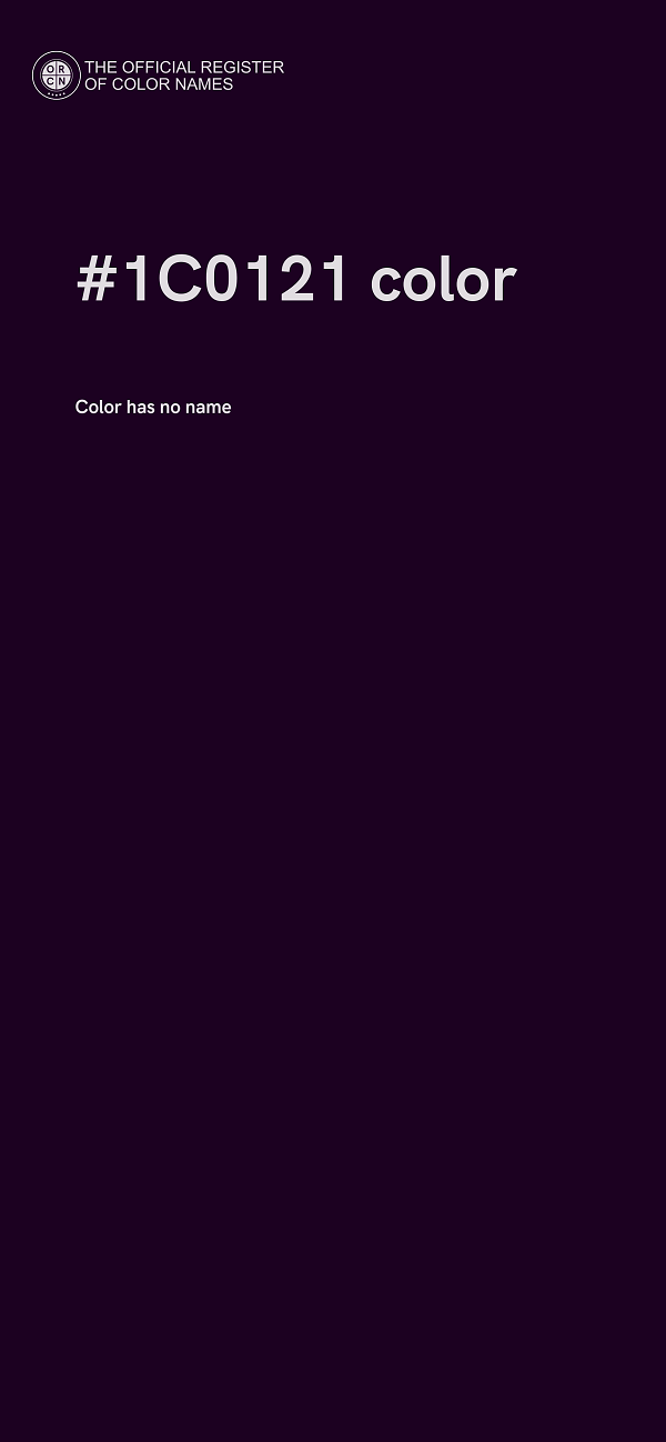 #1C0121 color image