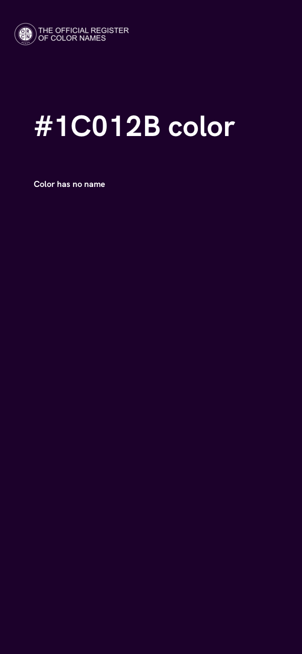 #1C012B color image