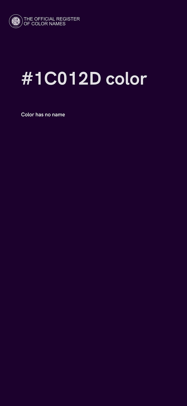 #1C012D color image
