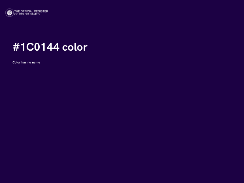#1C0144 color image