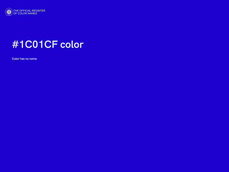 #1C01CF color image