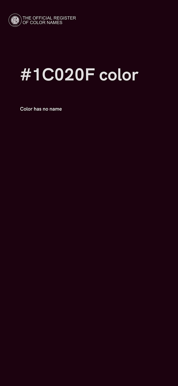 #1C020F color image