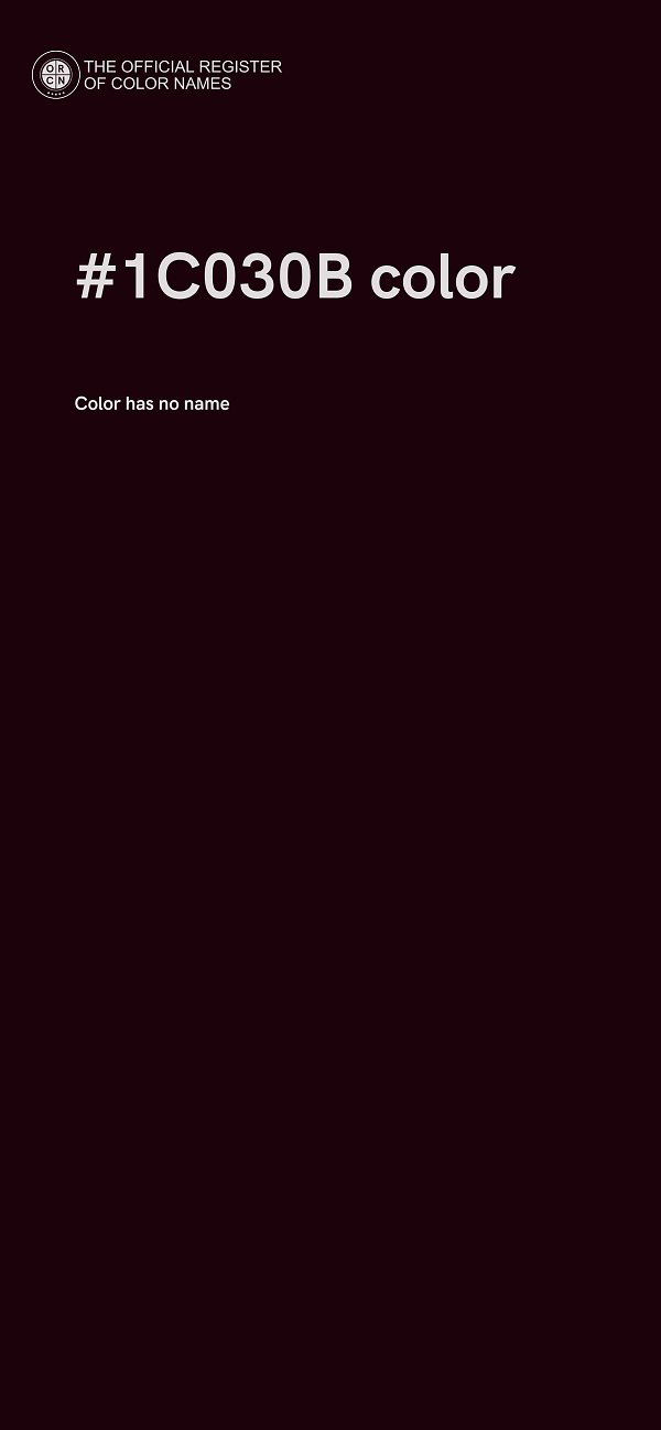 #1C030B color image