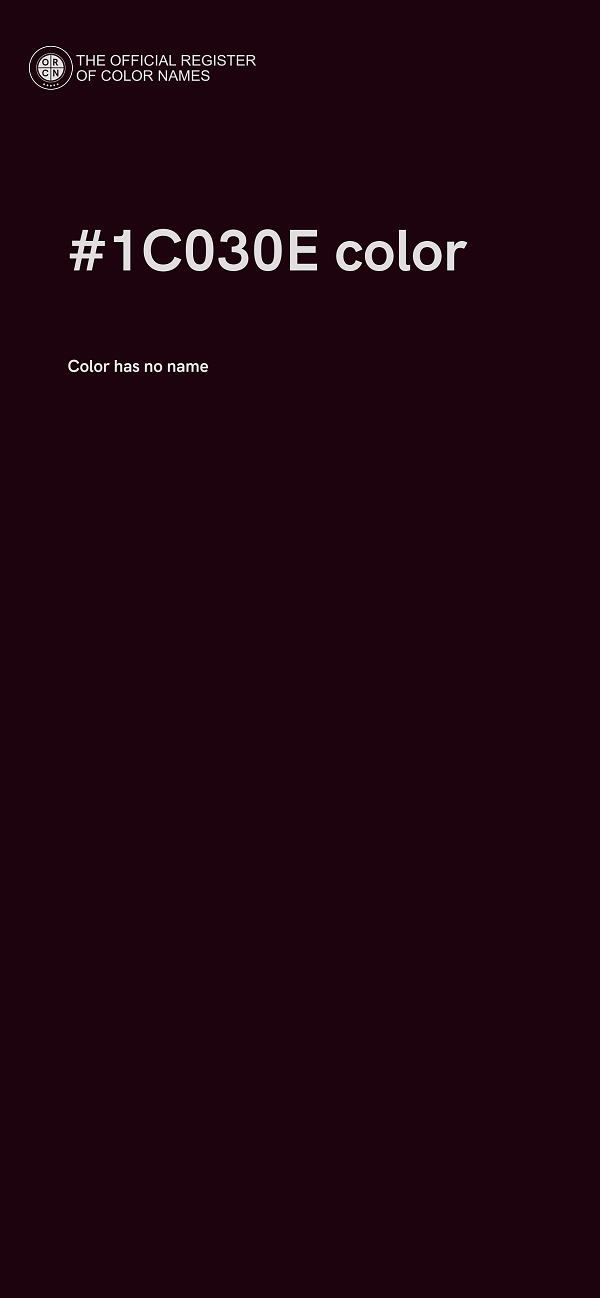 #1C030E color image