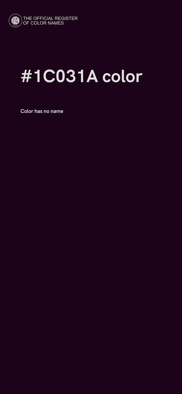 #1C031A color image
