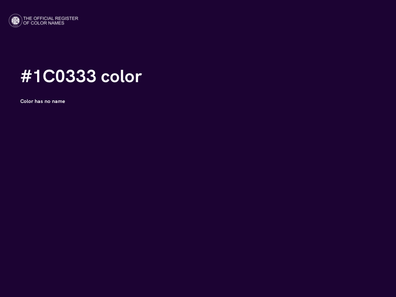 #1C0333 color image