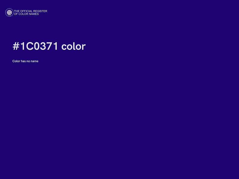 #1C0371 color image