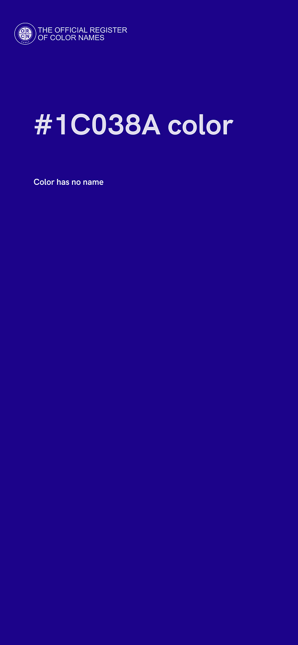 #1C038A color image