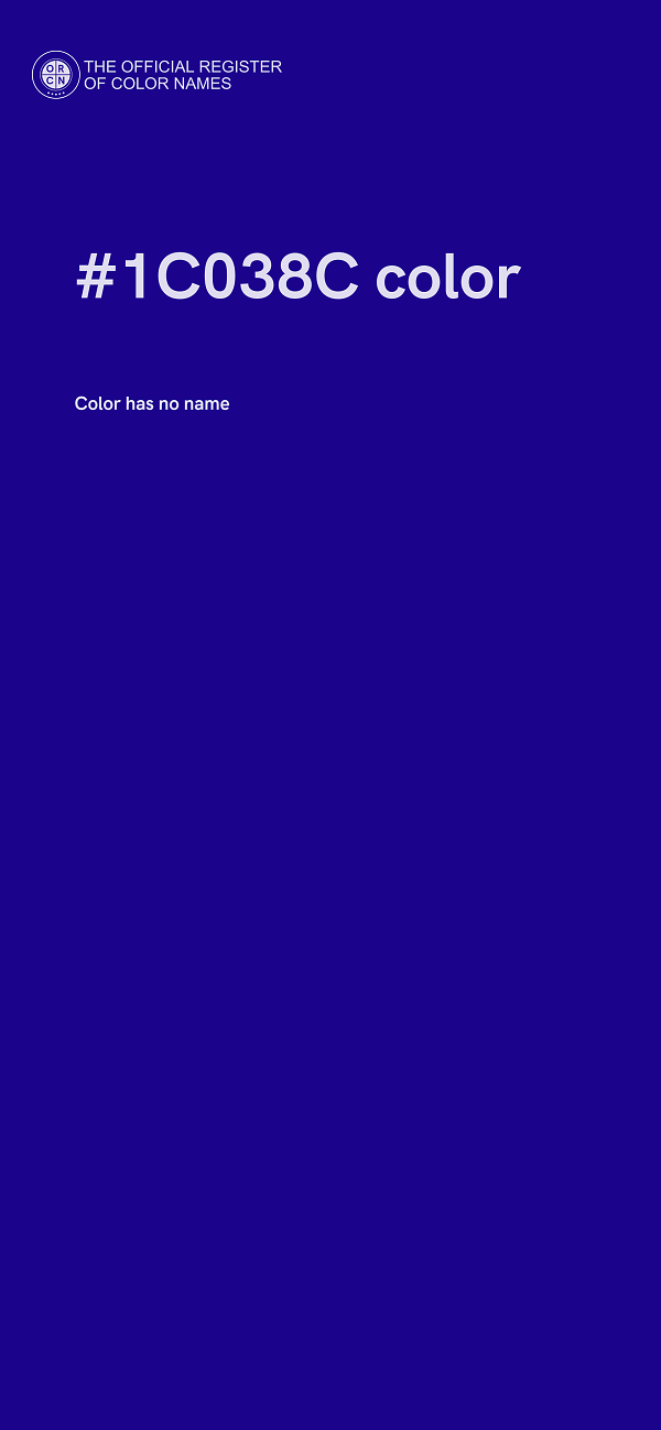 #1C038C color image