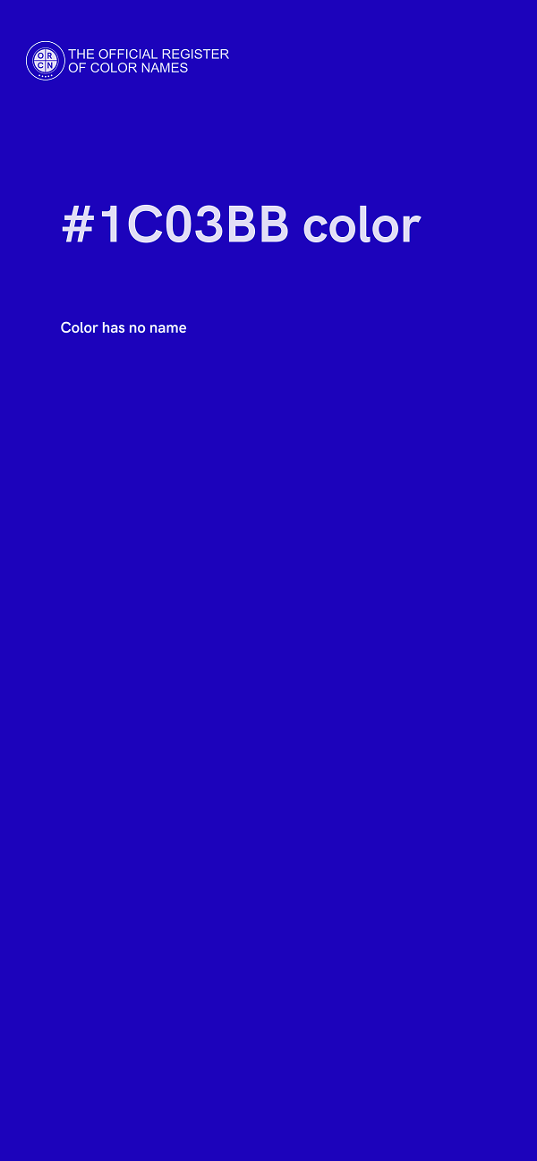 #1C03BB color image