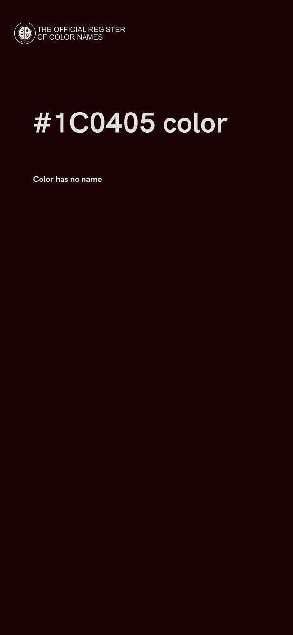 #1C0405 color image