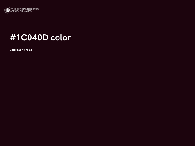 #1C040D color image
