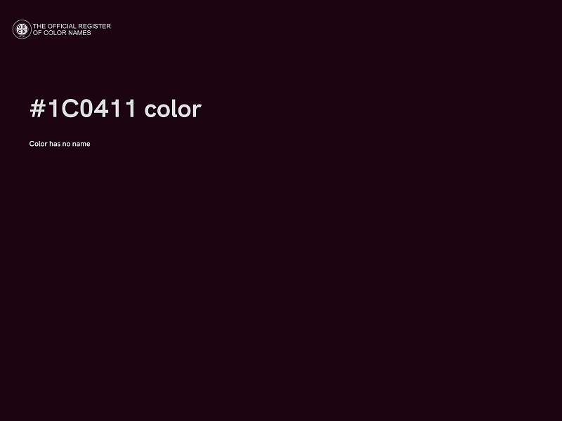 #1C0411 color image