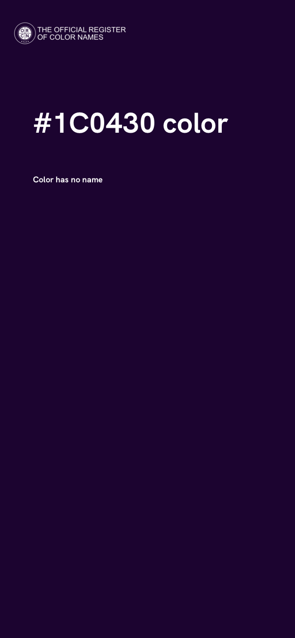 #1C0430 color image