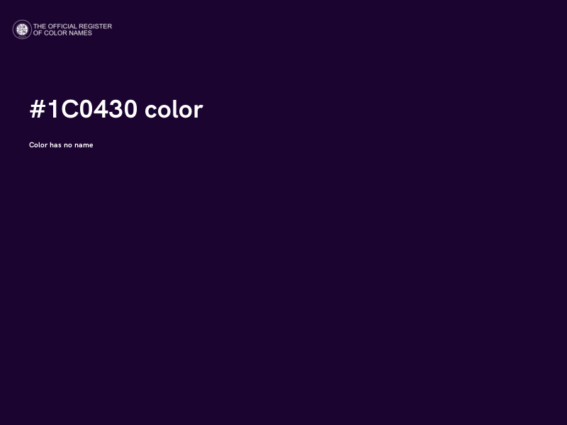 #1C0430 color image
