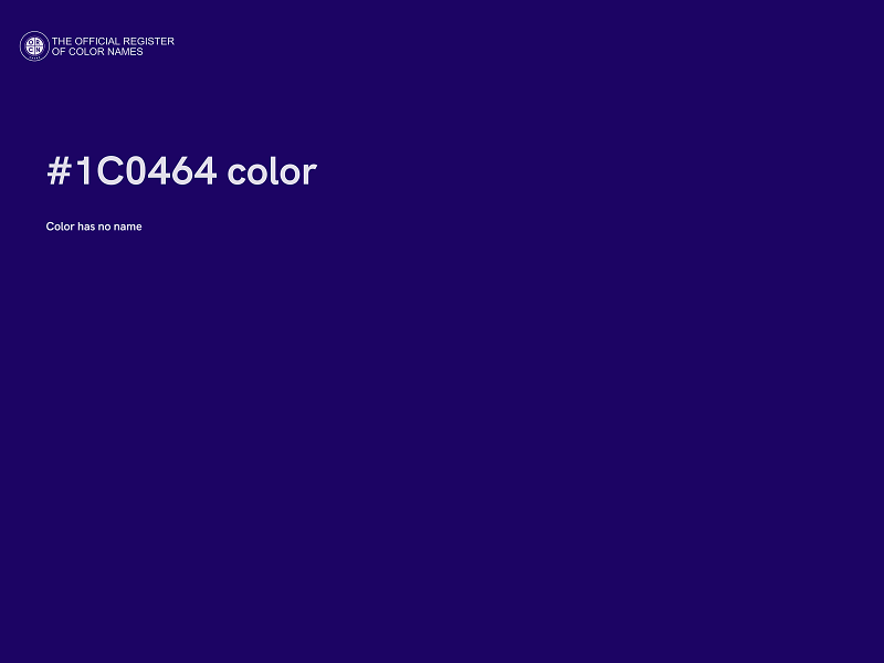 #1C0464 color image