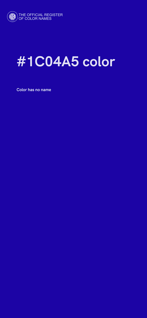 #1C04A5 color image
