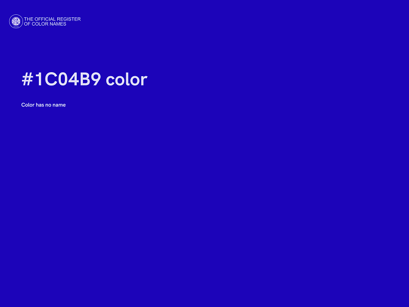 #1C04B9 color image