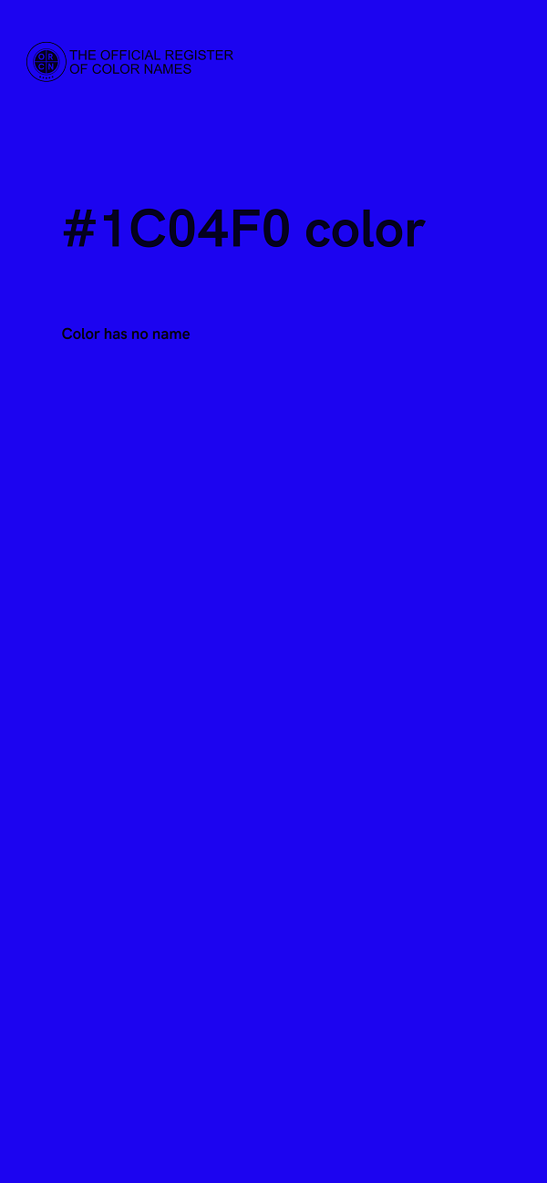 #1C04F0 color image