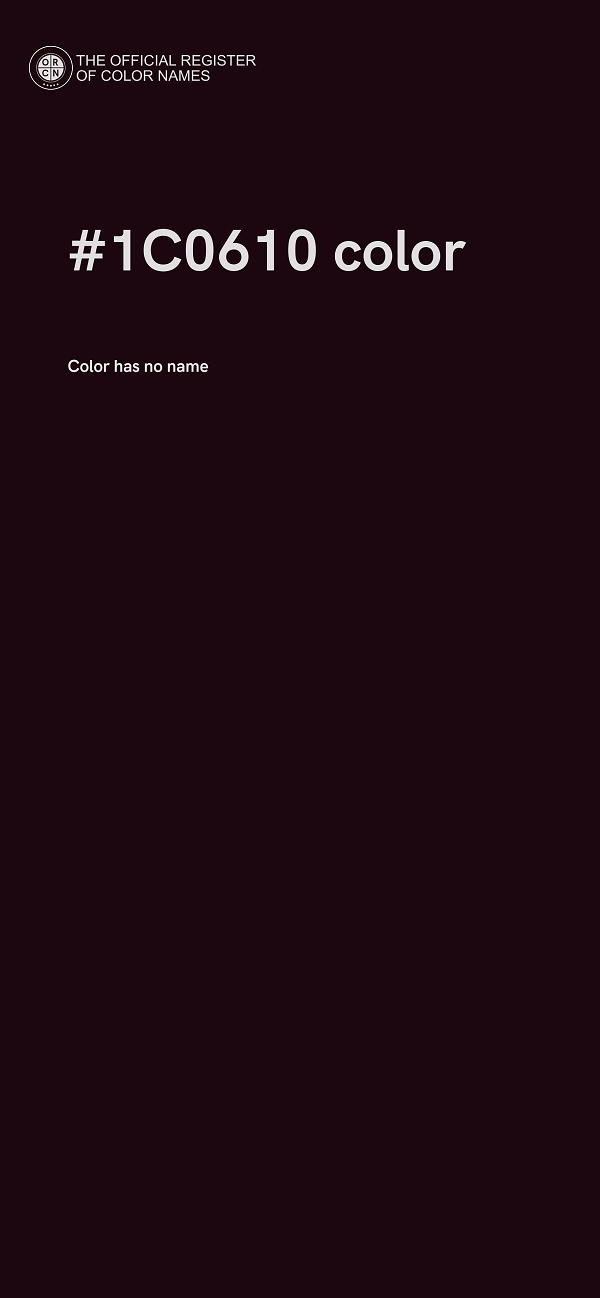#1C0610 color image