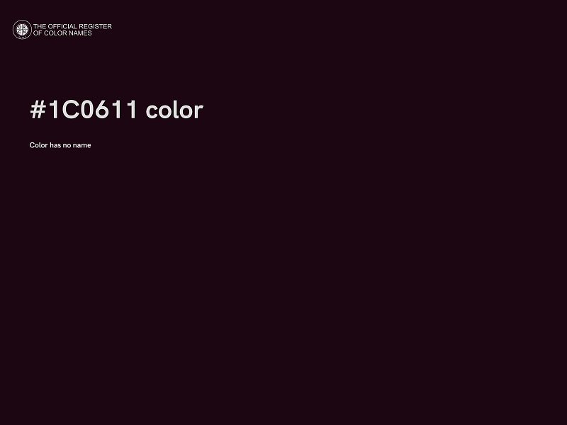 #1C0611 color image