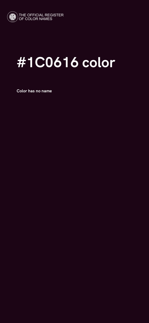 #1C0616 color image