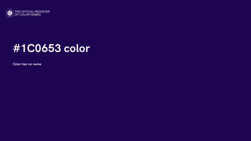 #1C0653 color image