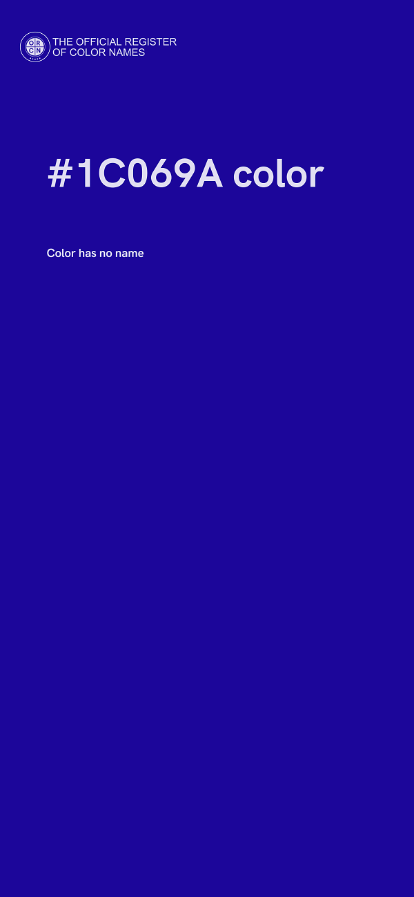 #1C069A color image