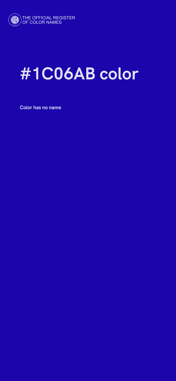 #1C06AB color image