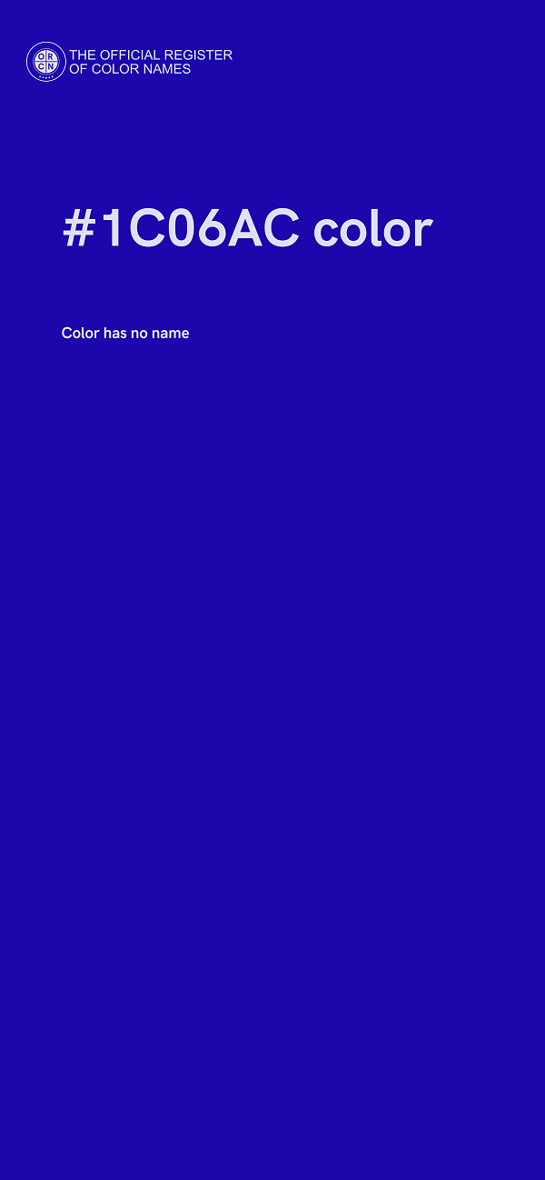 #1C06AC color image