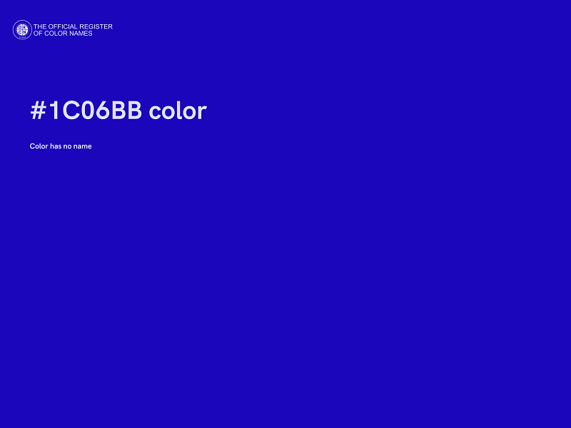 #1C06BB color image