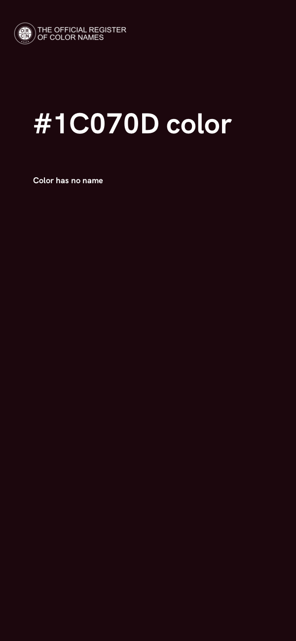 #1C070D color image