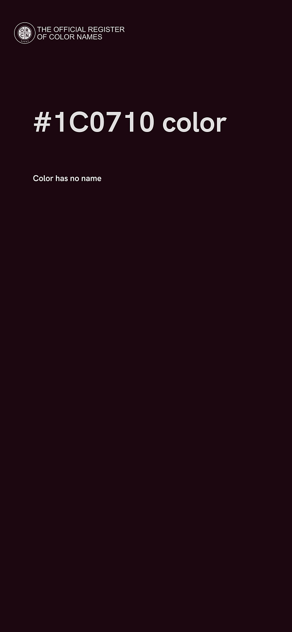 #1C0710 color image