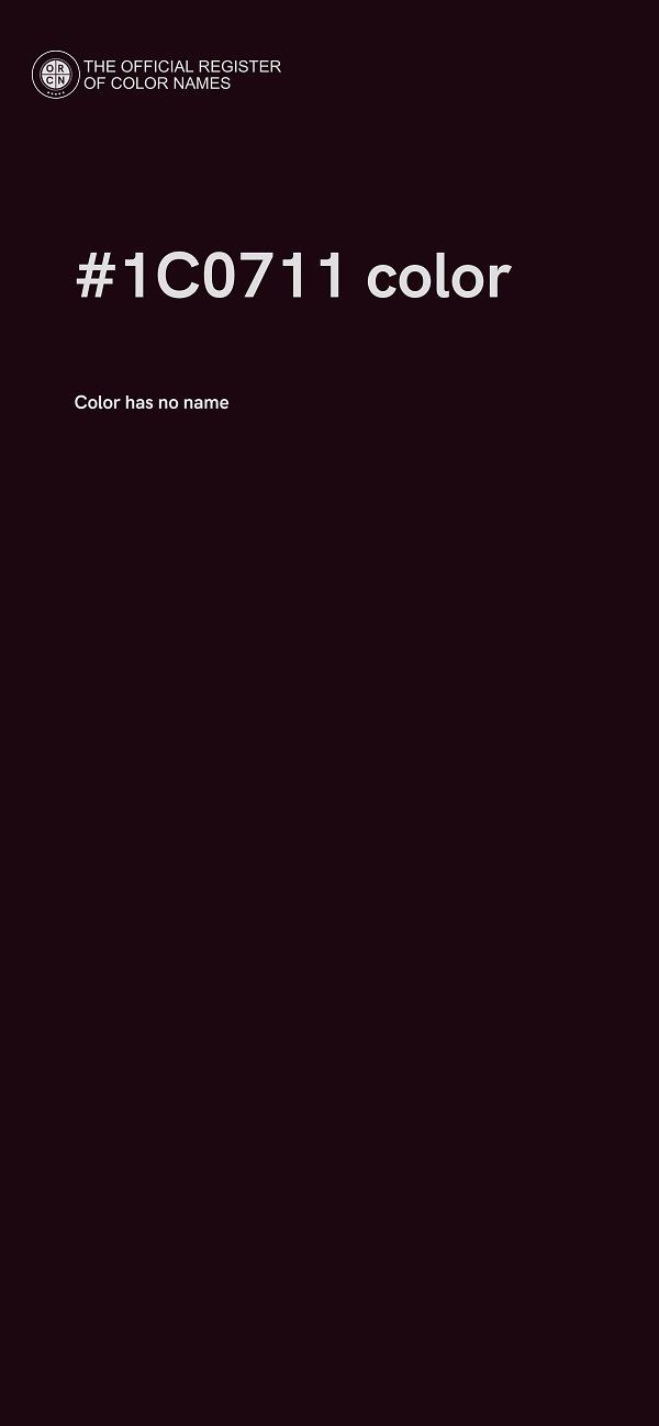 #1C0711 color image